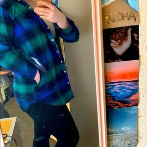 Blue and Green Flannel